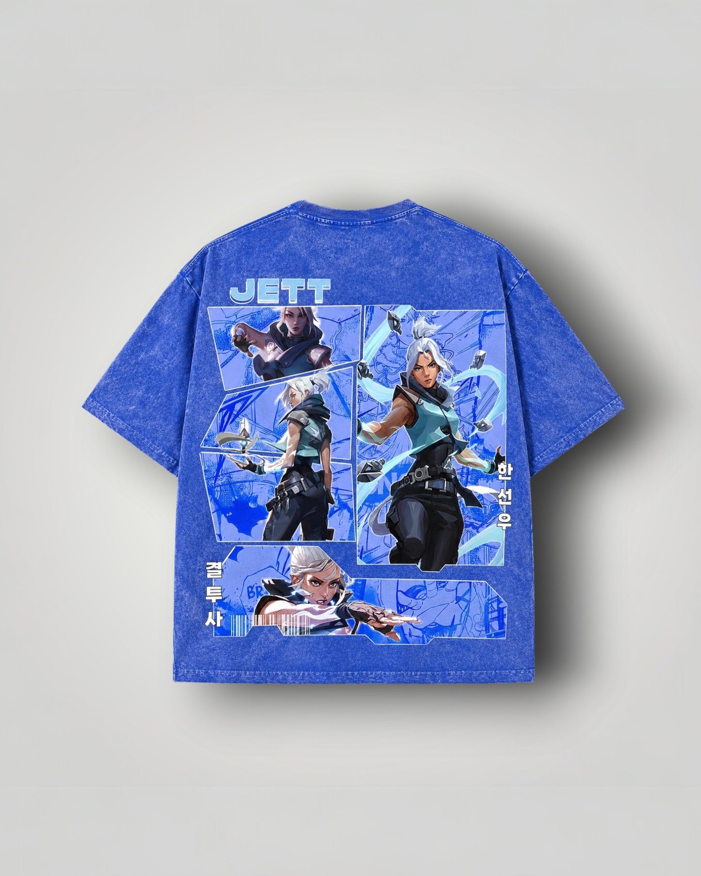 Jett Valorant Oversized Vintage Wash T-Shirt