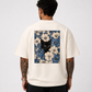 Midnight Cat Floral Oversized T-Shirt