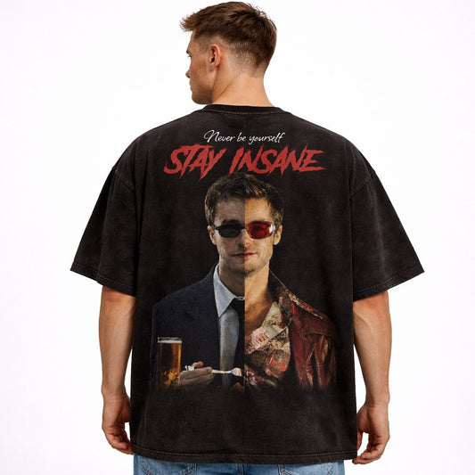 Fight Club Vintange Oversized Heavyweight T-Shirt