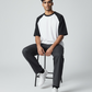 Black Raglan Oversized T-Shirt