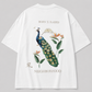 Peacock Botanical Oversized T-Shirt