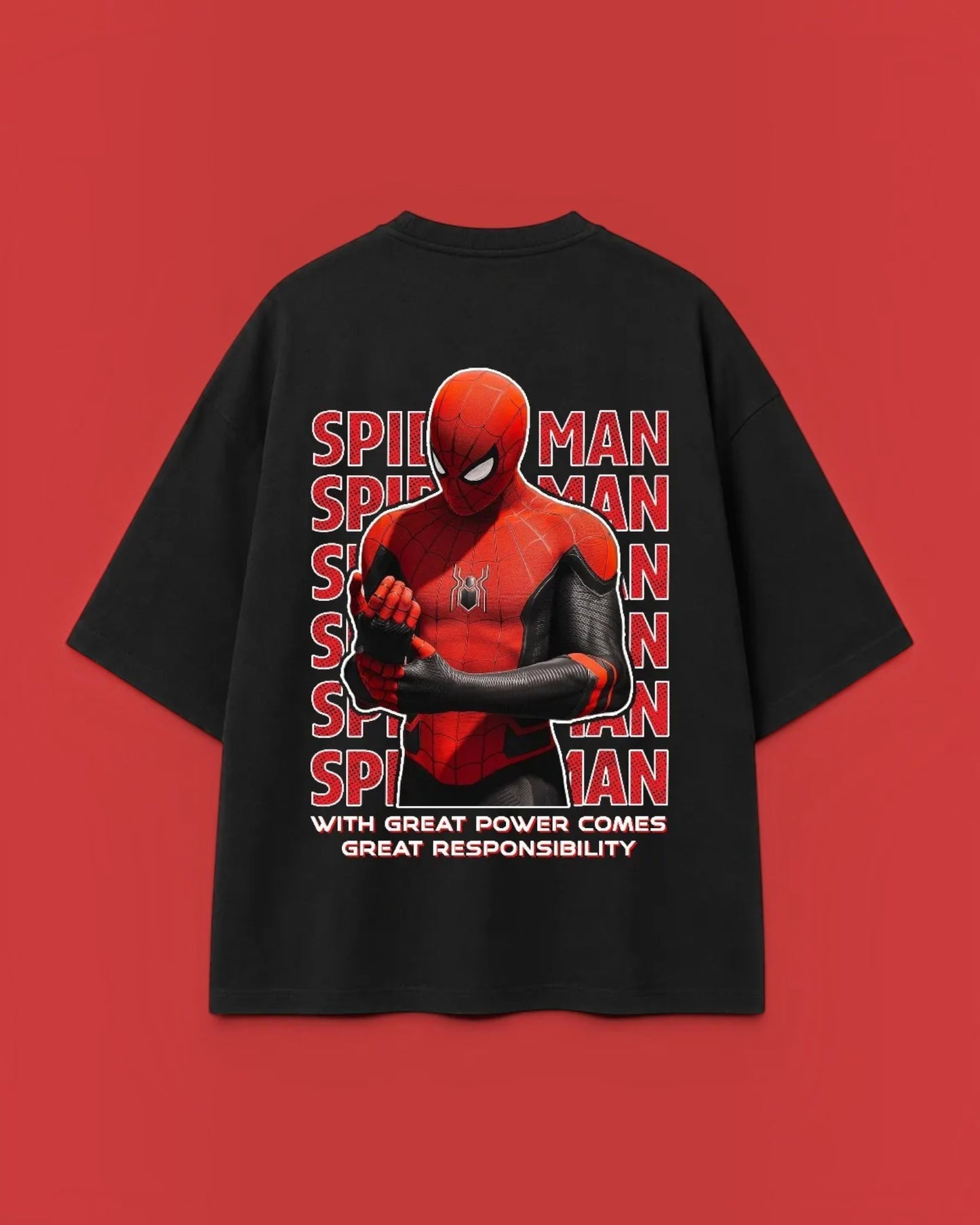 Spider-Man Brand New Day Oversized T-Shirt – Marvel Superhero Graphic Streetwear Tee
